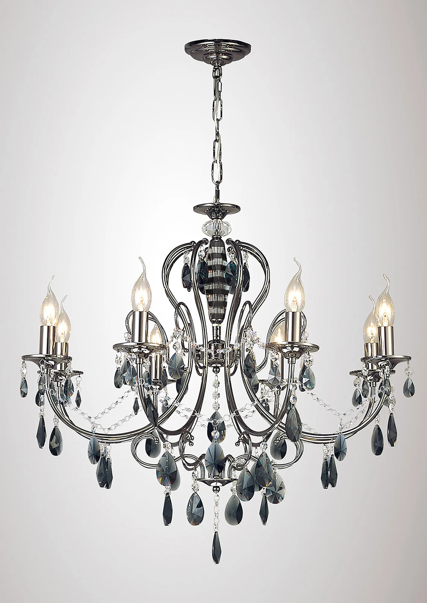 IL30908  Luna Crystal Chandelier 8 Light